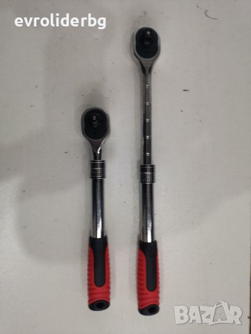 Телескопична Тресчотка - 1/2", Хром-Ванадий, 72 зъба, Гумирана дръжка, I-во качество, снимка 4 - Гедорета - 40030085