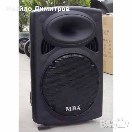 Bluetooth караоке тонколона MBA F -12 с 2 броя безжични микрофони, снимка 1 - Тонколони - 38879286