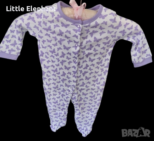 Цяла пижамка пеперуди за 3-6 месечно мом,колекция"Butterflies",Англия/нова