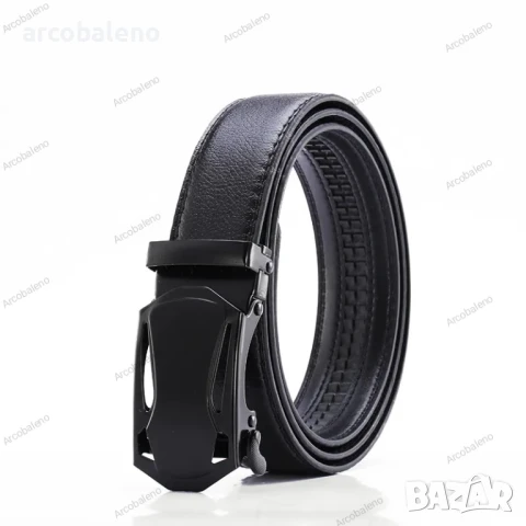 Мъжки кожени колани от изкуствена кожа с метална катарама 120см, 12 модела , снимка 11 - Колани - 51058285