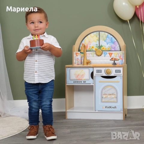KidKraft Дървена кухня за игра със светлини и звуци, снимка 5 - Образователни игри - 53859750