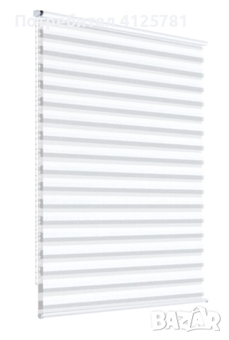 Щори ECD  Ролетни, Текстилни, Двойни, Без пробиване, Включен монтажен материал, Бял,Сив ,Бежов, снимка 1