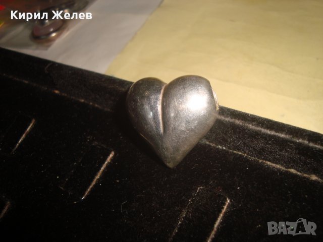 СРЕБЪРЕН СЪРЦЕВИДЕН АРТ НУВО СТИЛ МЕДАЛЬОН СРЕБРО 925 БУТИКОВО ФЕШЪН БИЖУ 25622, снимка 6 - Колиета, медальони, синджири - 35927507