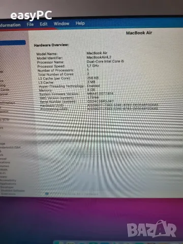 Apple Macbook Air A1389 Mid 2011 Intel Core i5-2557M, 4GB LPDDR3, SSD 256GB, снимка 9 - Лаптопи за дома - 55787354
