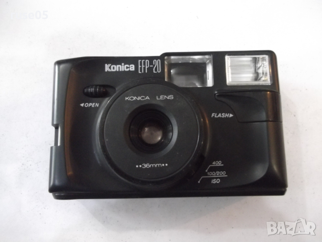 Фотоапарат "Konica - EFP 20" - 1 работещ, снимка 2 - Фотоапарати - 44586776