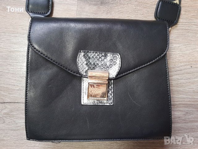 Дамска чанта vero moda естествена кожа , снимка 3 - Чанти - 35786269