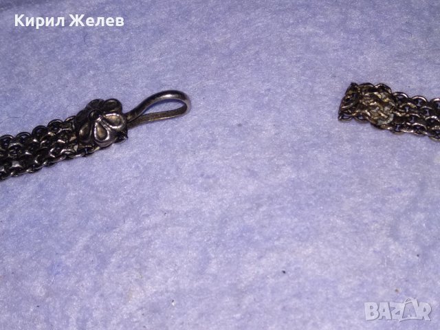 СТАРО РЕТРО ГОТИК АРТ КОЛИЕ ЧОКЪР посребрена благородна стомана с ВЕНЕЦИАНСКО СТЪКЛО МУРАНО 38661, снимка 10 - Антикварни и старинни предмети - 41682298
