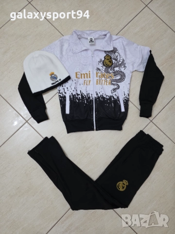 Анцуг Мбапе 10 + Зимна Шапка Реал Мадрид сезон 25/26 Детски комплекти, снимка 3 - Футбол - 51826902