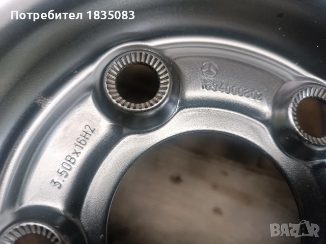 Резервна гума/патерица 16ка 5х112 Mercedes, снимка 4 - Гуми и джанти - 51995142