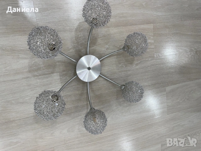 Стилен абажур 6-ца , снимка 2 - Полилеи - 53146928