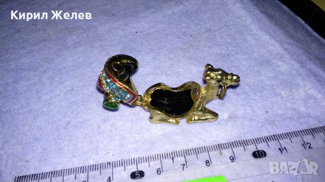 СКЪПОЦЕННА ПОЗЛАТЕНА ФИГУРАЛНА БРОНЗОВА КУТИЙКА МИНИАТЮРА КАМИЛА КАПАЧЕ с МАГНИТНА ЗАКОПЧАЛКА 34587, снимка 7 - Колекции - 39065855