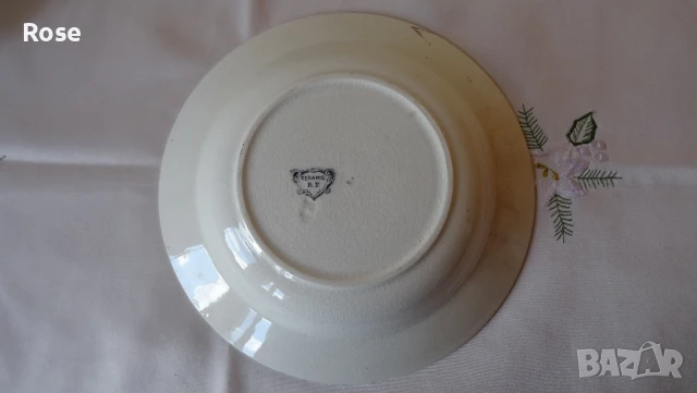 Антични белгийски чинии Napoleon. Марка Keramis B.F. 1890г., снимка 18 - Антикварни и старинни предмети - 51014504