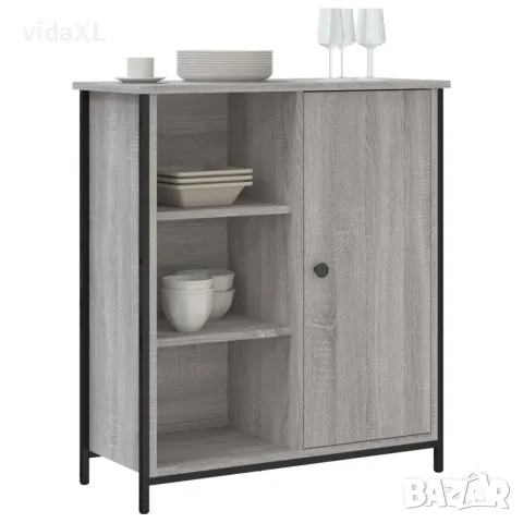 vidaXL Сайдборд, сив сонома, 70x30x80 см, инженерно дърво, снимка 3 - Бюфети - 56148071