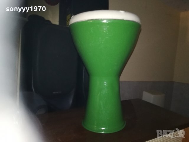 зелена тарамбука 26х17см от сирия 1509212018, снимка 2 - Ударни инструменти - 34145987