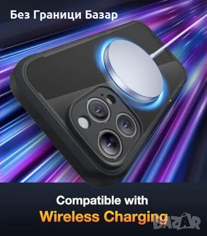Нов калъф кейс 360° защита за iPhone 16 Pro Max – капак за камера и екран, снимка 4 - Калъфи, кейсове - 47652518