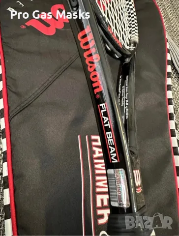 Професионална Тенис ракета Tennis Racquet Wilson Hammer 8.2 Flat Beam Swing index System Stretch Pws, снимка 4 - Тенис - 49392448