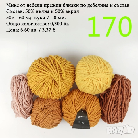 Евтини прежди в малки количества - нови и остатъци , снимка 11 - Други - 52042430