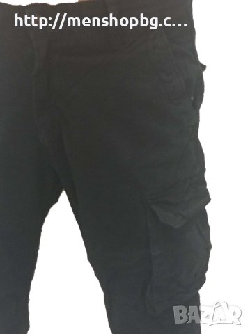Черен карго панталон код 5, снимка 3 - Панталони - 42013921