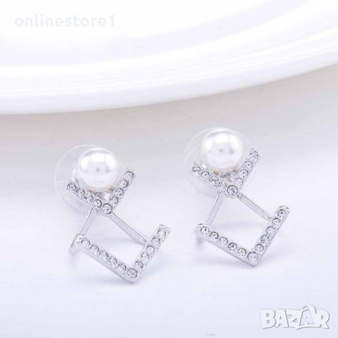 Сребърни обеци - Перли Доминант 925 BX535, снимка 4 - Обеци - 39122841
