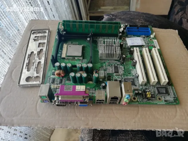 Дънна платка EPoX EP-4GVMI Socket 478 CPU+FAN+RAM, снимка 2 - Дънни платки - 47858566