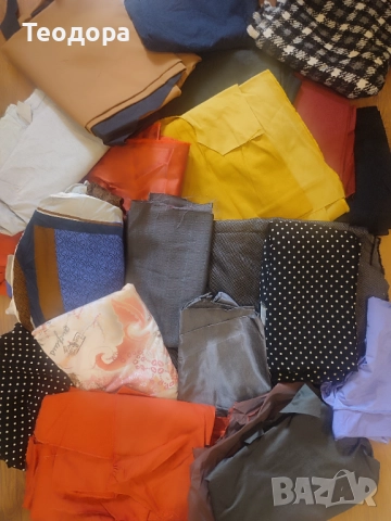 Кашон с разнообразни остатъчни платове до 4 метра