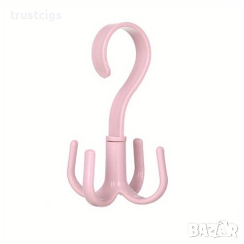 Въртяща се закачалка за дрехи розова, снимка 5 - Органайзери - 44483738