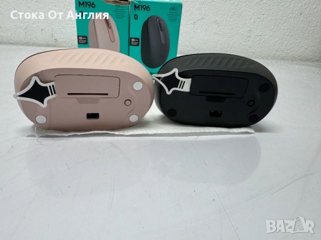 Mишка - Logitech M196 -графитен - 910-007459, снимка 3 - Клавиатури и мишки - 53810688