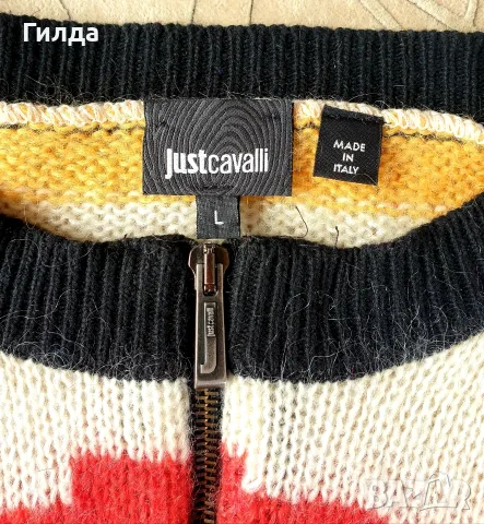 Just Cavalli асиметрична жилетка от мохер Gr. L, снимка 5 - Жилетки - 56158552