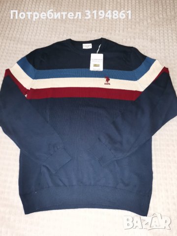 Оригинални мъжки пуловери US POLO, снимка 6 - Пуловери - 34336850