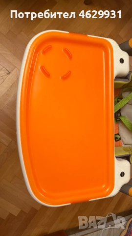 Детско повдигащо се столче за хранене, 55см..83см. 6-стъп. Височина, Наклон - 3 стъпки. Мн. Запазено, снимка 6 - Столчета за хранене - 52172566