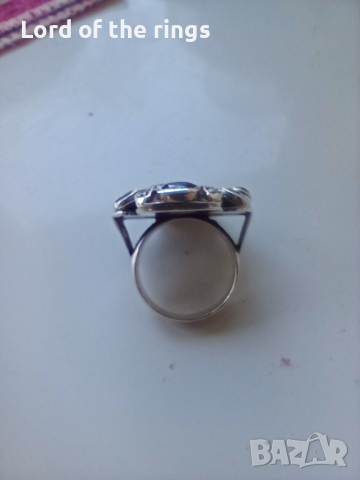 Дамски сребърен пръстен с камъни, снимка 8 - Пръстени - 44709645