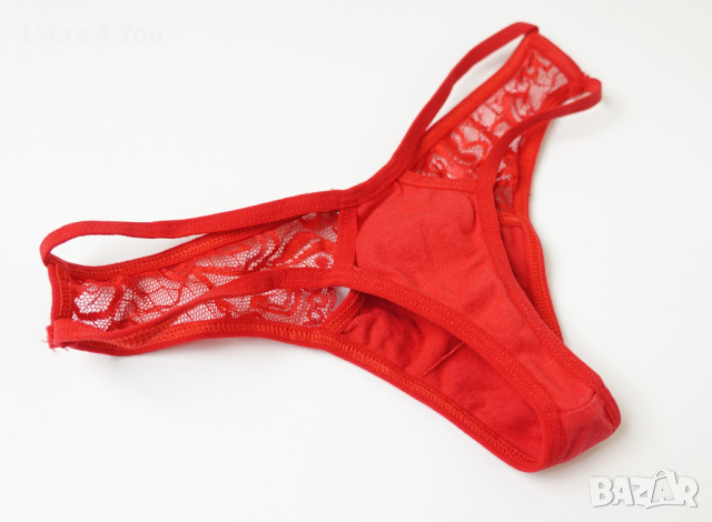 Shein XS/S дамски червени памучни полупрашки, снимка 9 - Бельо - 44789719