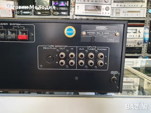 Усилвател SUPERSCOPE by Marantz A-545 В отлично техническо и визуално състояние., снимка 11 - Ресийвъри, усилватели, смесителни пултове - 47591885