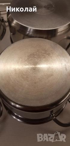 4 тенджери Cr-Ni стомана, снимка 11 - Съдове за готвене - 52517312