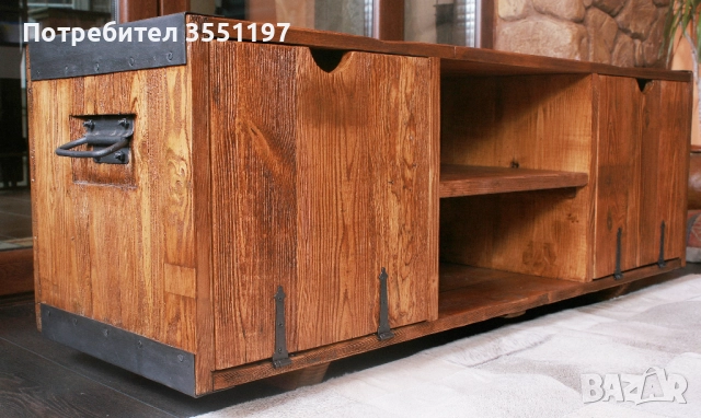ТВ Шкаф от масив, снимка 11 - Шкафове - 52308513