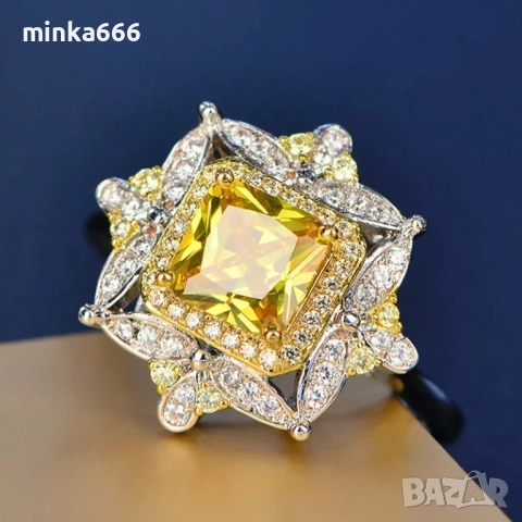 Сребърен дамски пръстен с цирконий, снимка 3 - Пръстени - 53250979