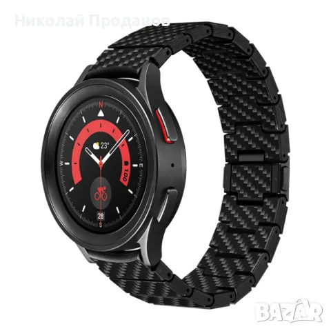 Каишка Pitaka Carbon Fiber Watch Band за Samsung Galaxy Watch, снимка 7 - Калъфи, кейсове - 49149474