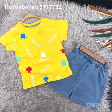 Комплект от тениска с къси панталонки, снимка 3 - Детски комплекти - 41290619