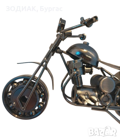 Метална Пластика - МОТОЦИКЛЕТ - 29 см, снимка 3 - Декорация за дома - 27275447