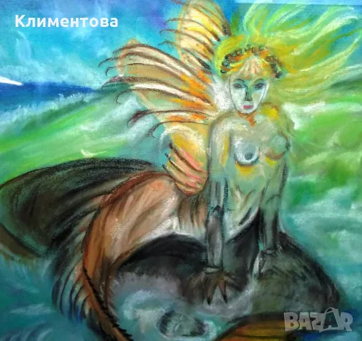 Картина "Русалка", снимка 3 - Картини - 56331135