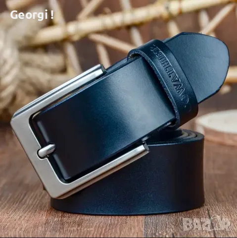Мъжки, Премиум Спортен Кожен Колан COWATHER*/ Естествена телешка кожа!, снимка 9 - Колани - 49757236