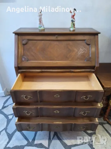 Винтидж писалище дъб масив , снимка 4 - Бюра - 50042810