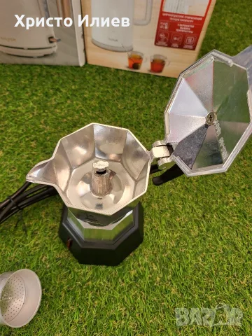 Кафеварка Bialetti Moka Elettrika за 2 чаши с бутон, снимка 6 - Кафемашини - 56068127
