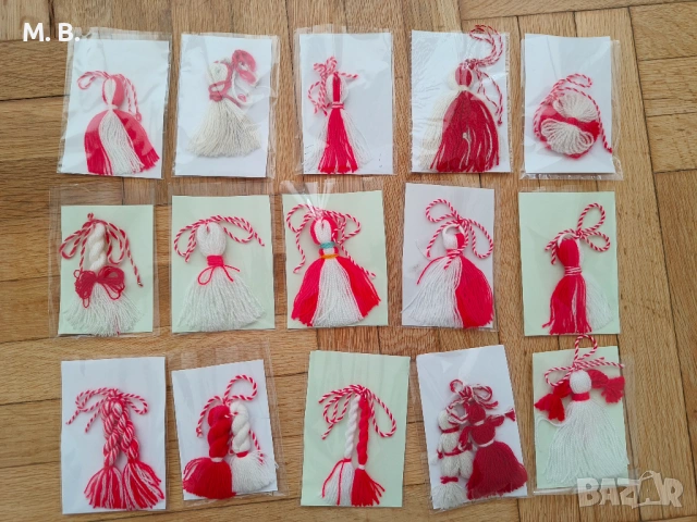 Ръчно изработени мартеници традиционни - 600 бр. - уникални модели