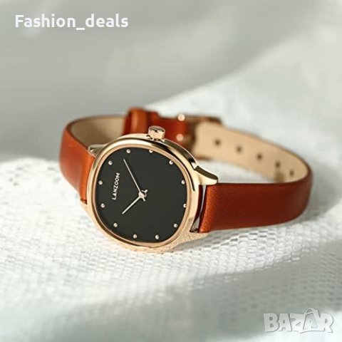 Нов Ретро Матиран Дамски часовник с кожена каишка/Подарък Жена Съпруга Майка, снимка 2 - Дамски - 41604652