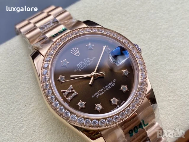 Дамски часовник Rolex Lady-Datejust Chocolate с автоматичен механизъм, снимка 2 - Дамски - 50953445