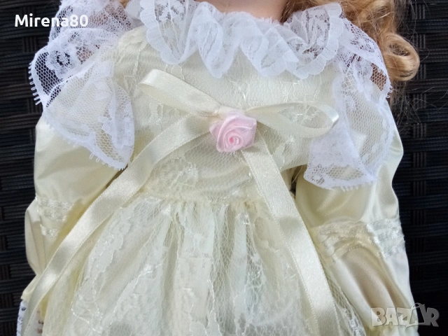 Колекционерска порцеланова кукла - булка - нова !, снимка 3 - Колекции - 53714003