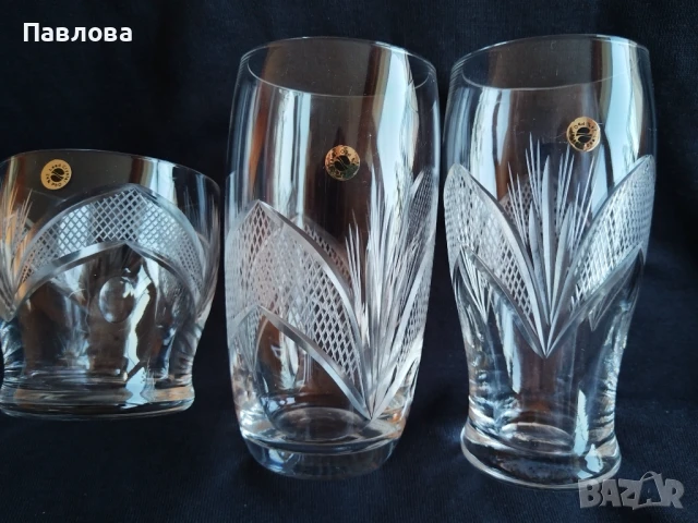 Кристални чаши серия Рамона , снимка 5 - Чаши - 50585322