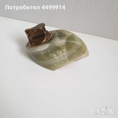 Настолна газова запалка от оникс, снимка 2 - Антикварни и старинни предмети - 51704434