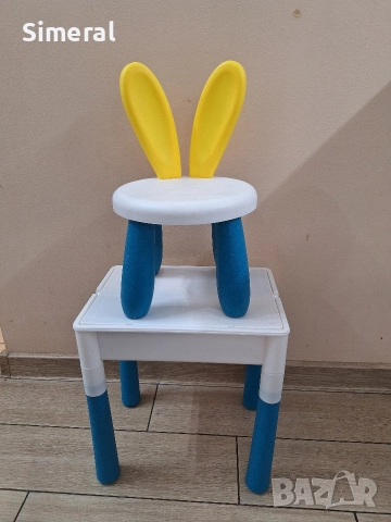 Детска маса със стол, снимка 4 - Мебели за детската стая - 52998538